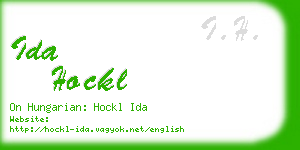 ida hockl business card